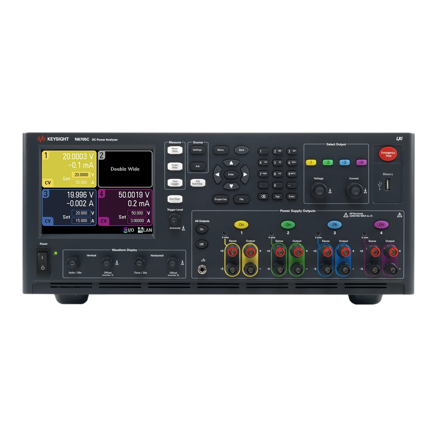 Keysight N6705C 主机前面板
