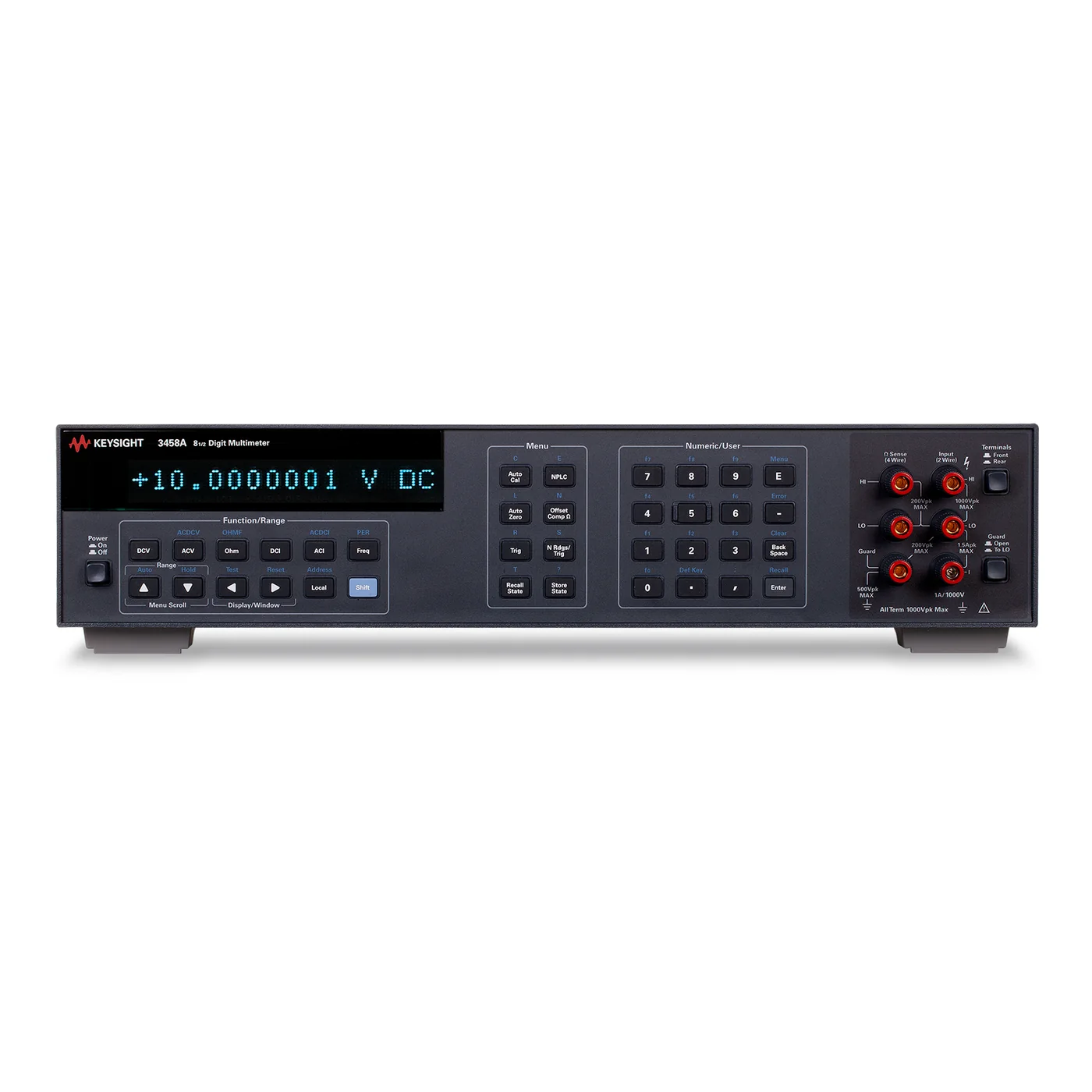 Keysight 3458A 数字万用表前面板