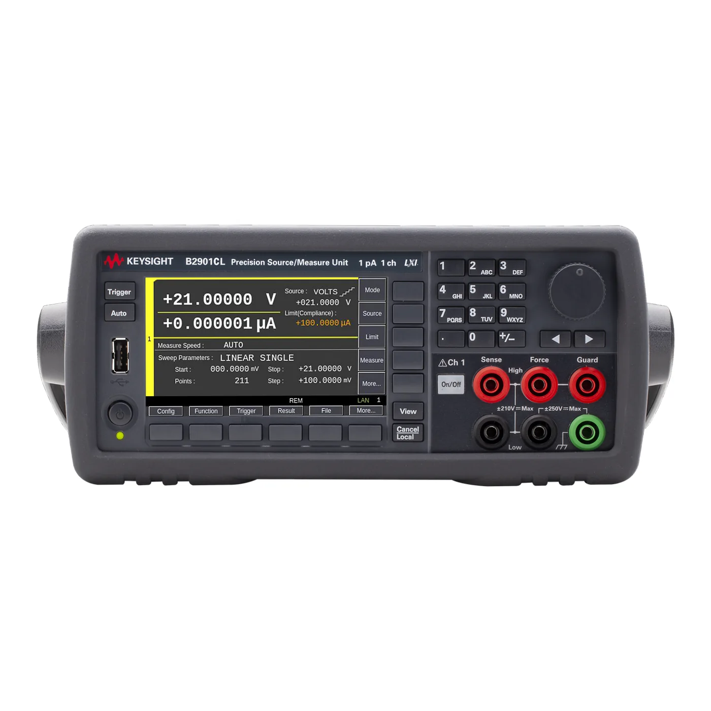 Keysight B2901CL SMU 前面板