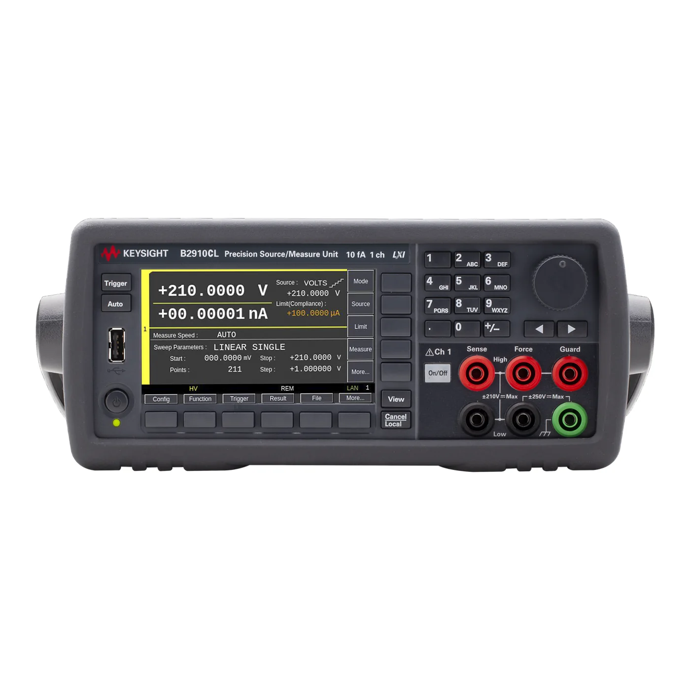 Keysight B2910CL SMU 前面板