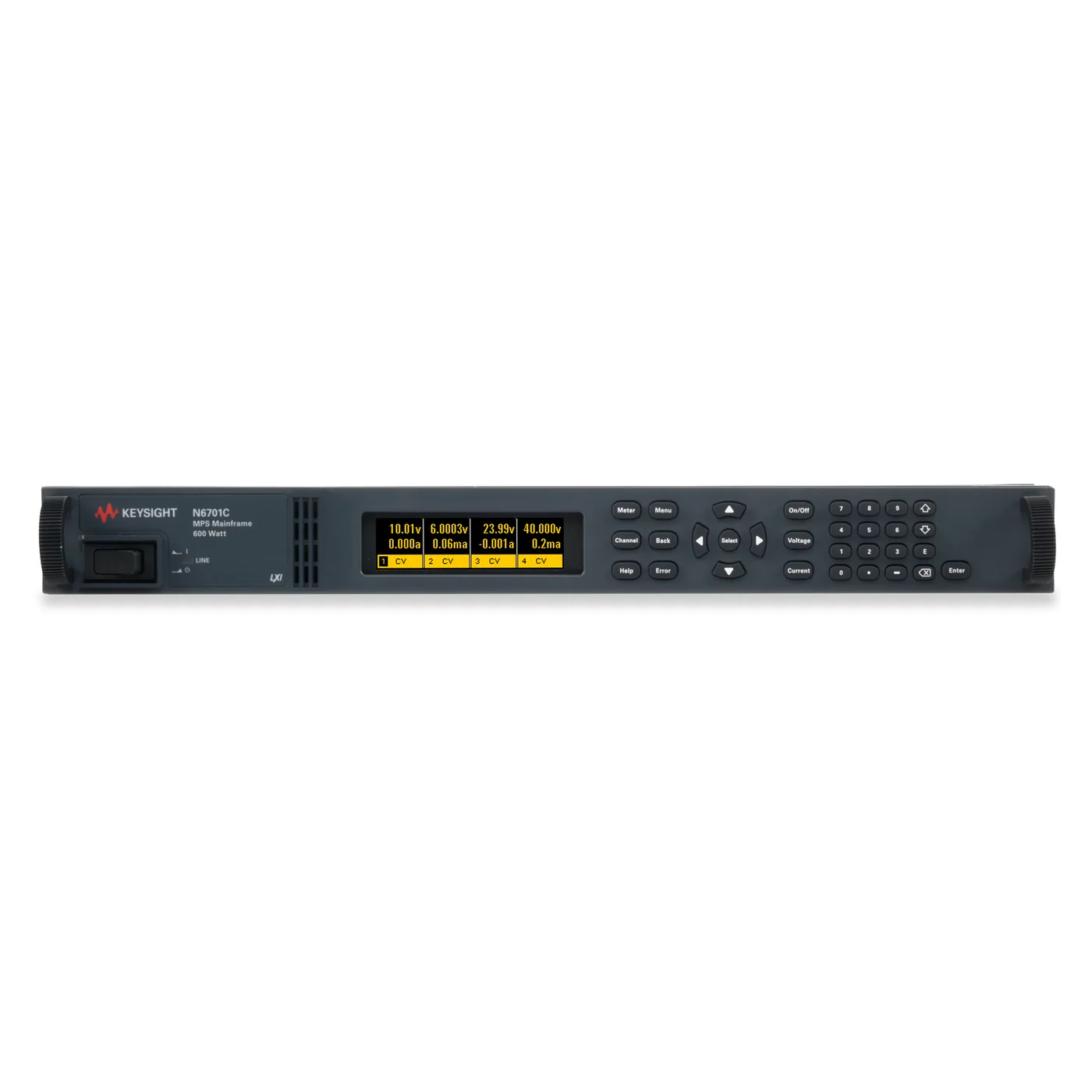 Keysight N6701C 四插槽前面板
