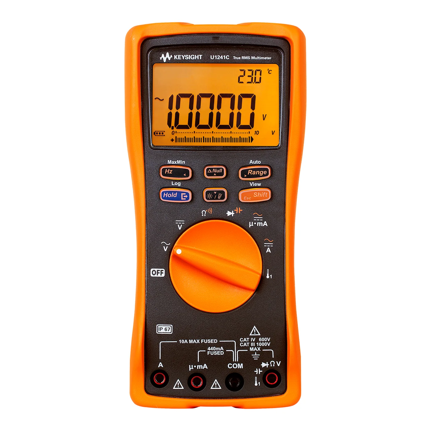 Keysight U1241C 手持数字万用表白底主图