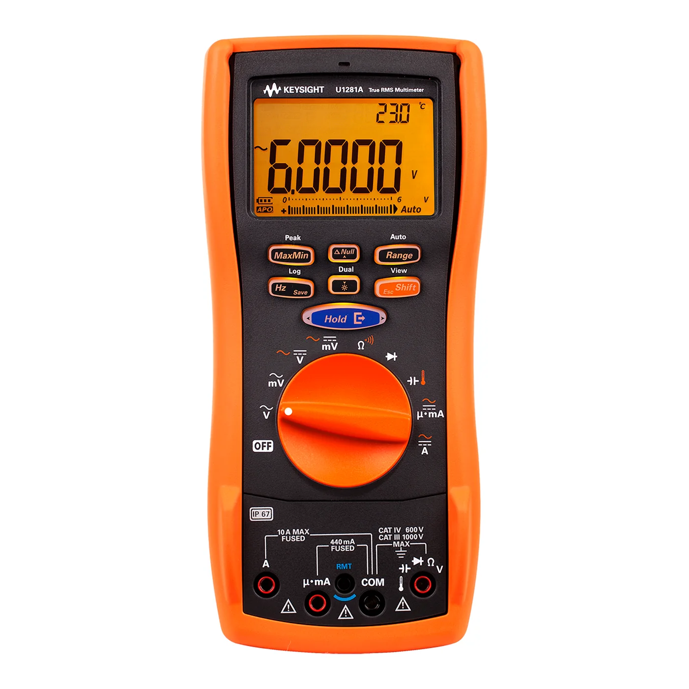 Keysight U1281A 手持数字万用表白底主图